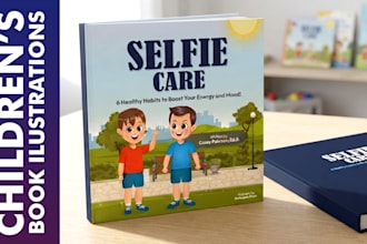 create educational children book illustrations and storybook