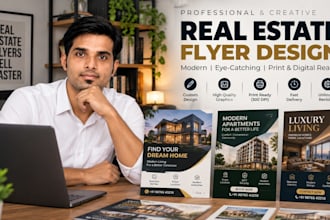 design professional real estate flyers for your property listings