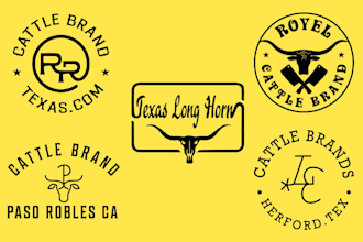 design western cattle brand ranch cowboy livestock logo