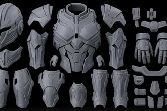 design 3d printable cosplay armor, helmets, masks and props