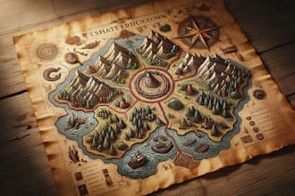 design a fantasy kingdom map