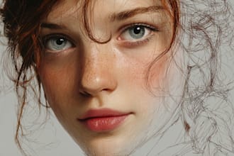 paint a realistic digital portrait