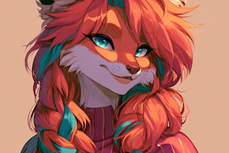 draw art of your furry character or fursona