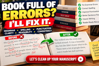fix grammar, spelling and punctuation in your book