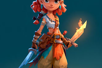 draw 2d game character or 2d game character