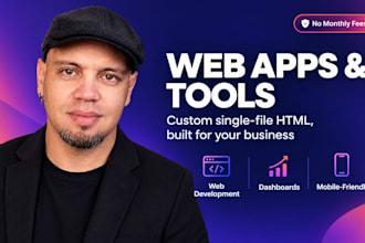 build a custom single file web app or tool for your business