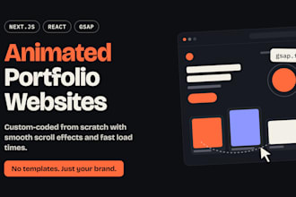 build an animated portfolio website with nextjs