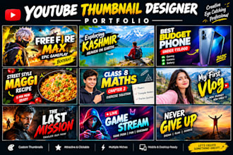 youtube thumbnail designing high quality