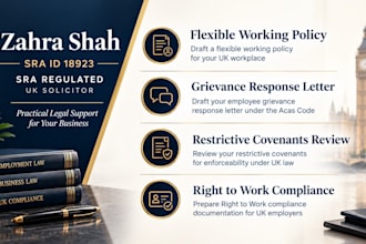 draft a legally compliant UK flexible working policy for your workplace UK law