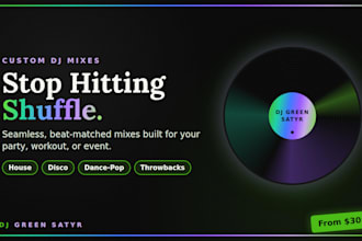 create a custom dj mix for your party, workout, or event