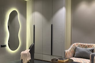 design a complete modern interior with detailed planning