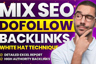 6500 high authority mix foundation backlinks manually