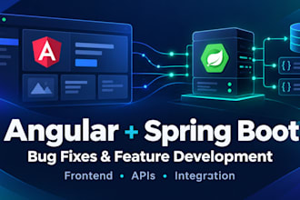 build or fix your angular and spring boot app