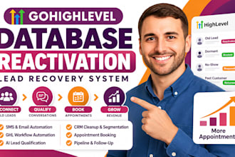build gohighlevel database reactivation ghl lead recovery sms email automation