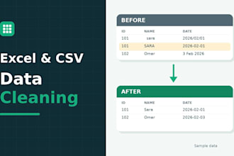 clean, deduplicate, and format your excel or CSV data