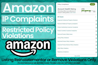 remove restricted product violations on amazon account