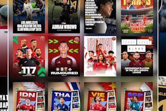 make a clean and professional sports design