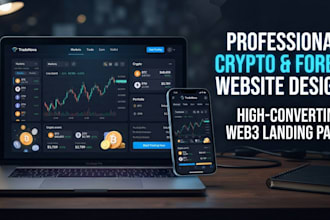 design a modern crypto, forex, or fintech website