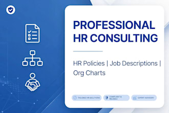 do HR consulting create HR policies job description