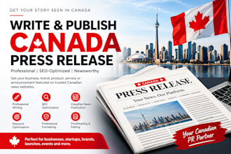 write and publish canadian press release on top canada 250 premium new website