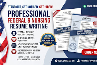 write federal resume, usajobs CV, government, nursing resume, healthcare, rn CV