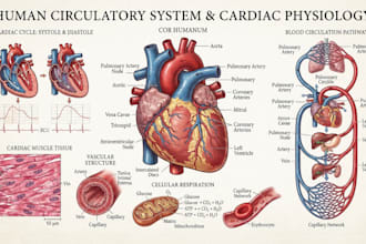 design scientific, medical illustrations and diagrams