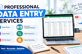 do professional remote data entry and copy paste work