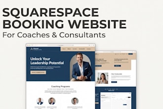 build a squarespace booking website for coaches and consultants