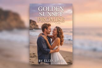 make romantic book cover design