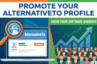 promote your alternativeto profile and grow your software audience