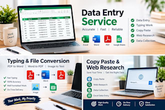 do data entry and typing