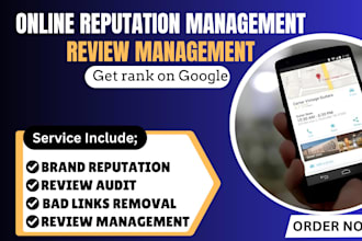 do online reputation management, ORM service, manage your business reputation