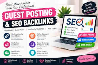 build high quality SEO backlinks with guest posting