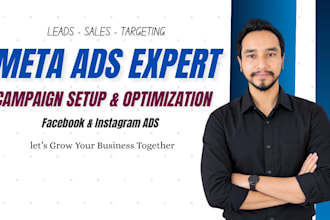 setup and optimize facebook and instagram meta ads campaigns