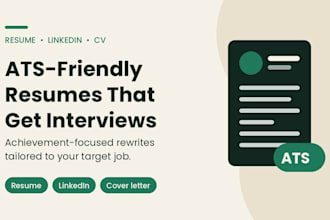 an ats friendly resume that gets interviews