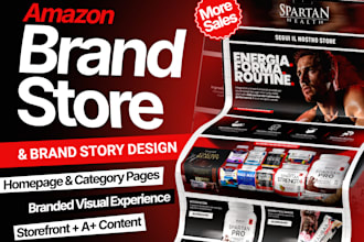 design a premium amazon storefront and brand store