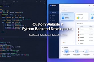 web development backend flutter react python