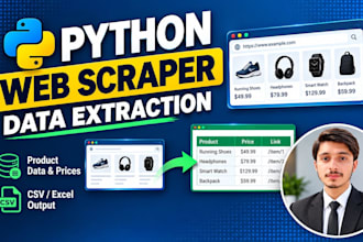 build a custom python web scraper and bot