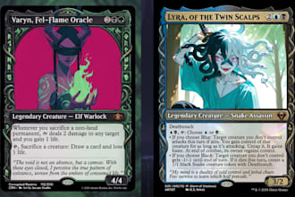 design custom mtg cards, fantasy card art and tcg designs