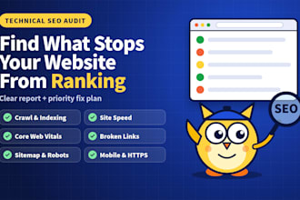 do a technical SEO audit with a priority fix plan