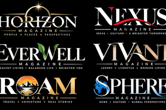 design a professional publishing, editorial, media, or news magazine logo