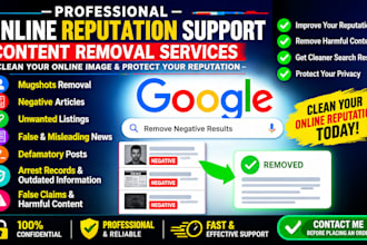remove mugshot erase negative listings false news cases arrest records on google