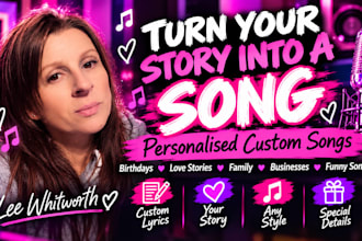 turn your story into a personalised custom song