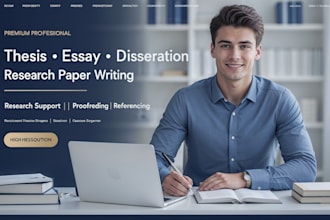 proofread, edit and format essays, theses and research documents