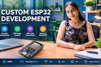 develop custom embedded systems and iot firmware for esp32