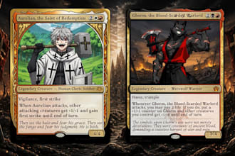 design custom mtg cards, fantasy card art and tcg designs