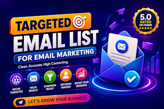 build a verified email list for cold email marketing and lead generation