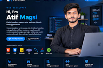 create a professional coding website , business website