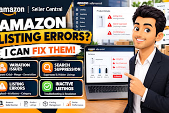 fix and solve your amazon listing and variation issue