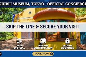 book ghibli museum, nintendo museum and shibuya sky tickets